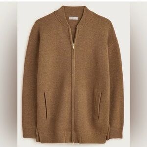 J. Crew Full-zip flight sweater-jacket
